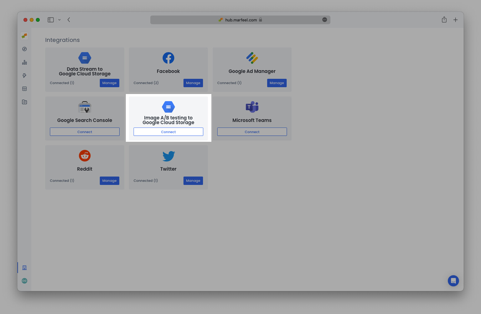 Google Cloud Storage integration fields for image A/B testing|690x449