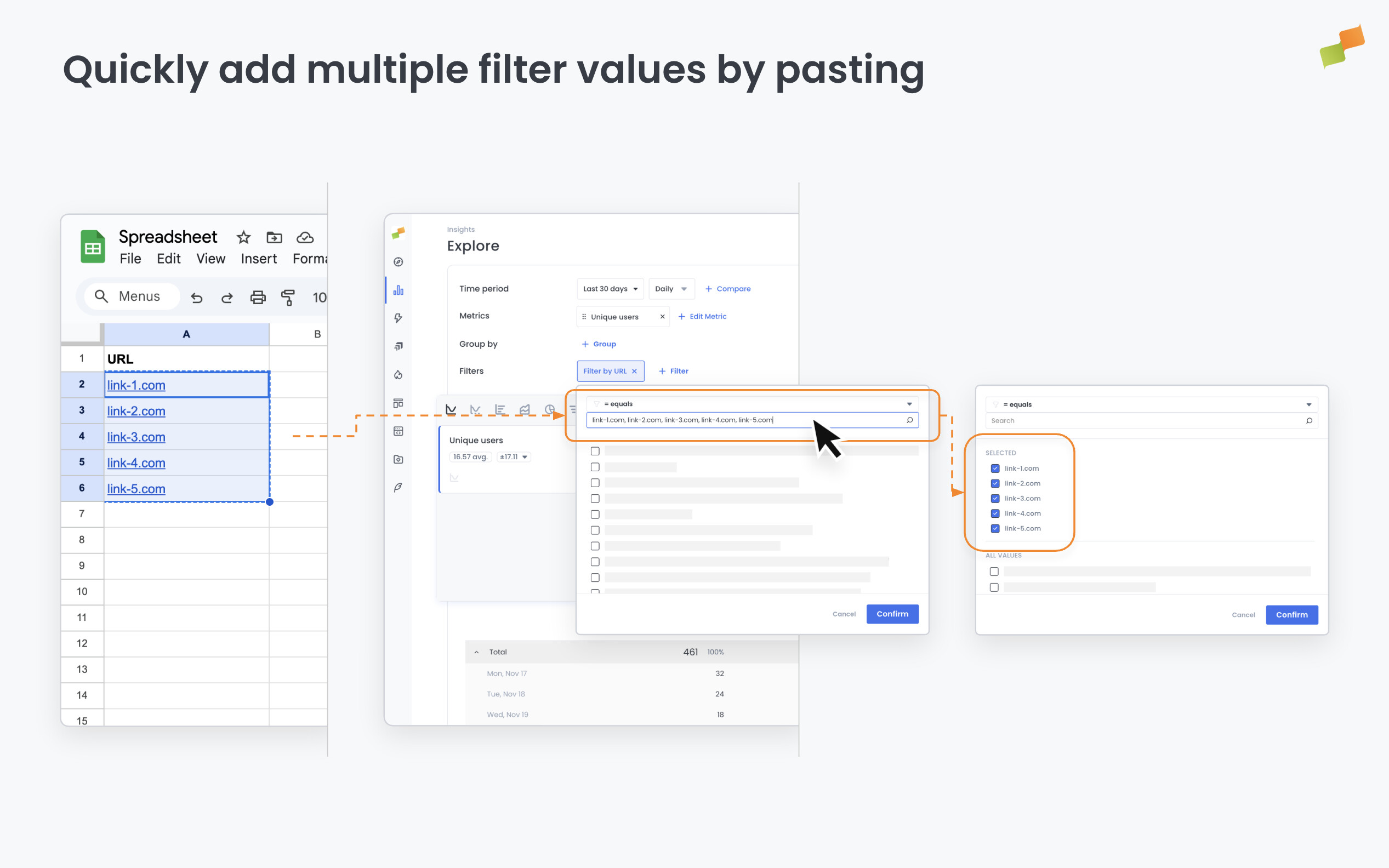 Quickly add multiple filter values by pasting|690x431