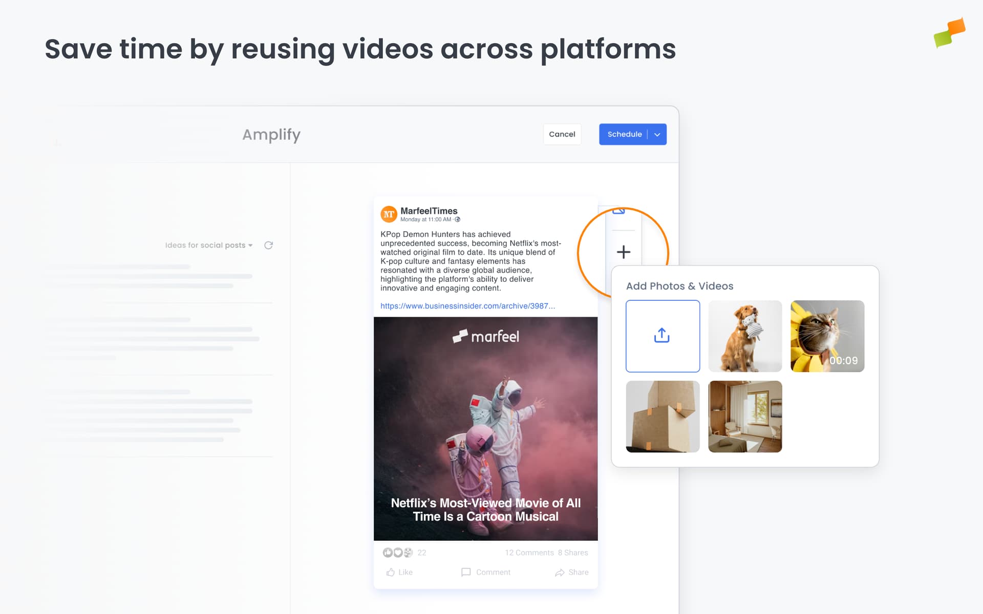 Save time by reusing videos when posting to multiple platforms|690x431