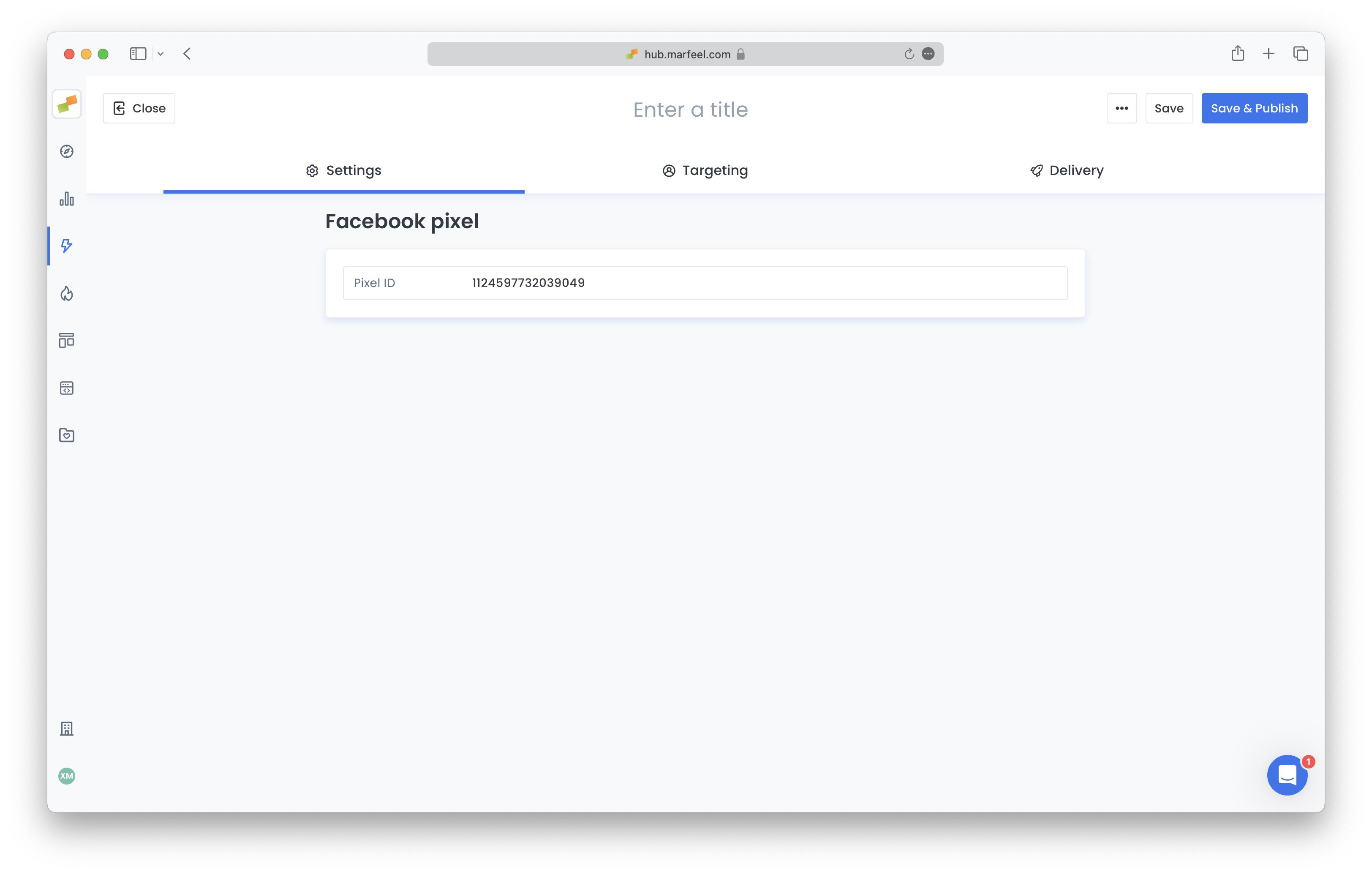Meta Pixel Settings tab with Pixel ID field|690x439