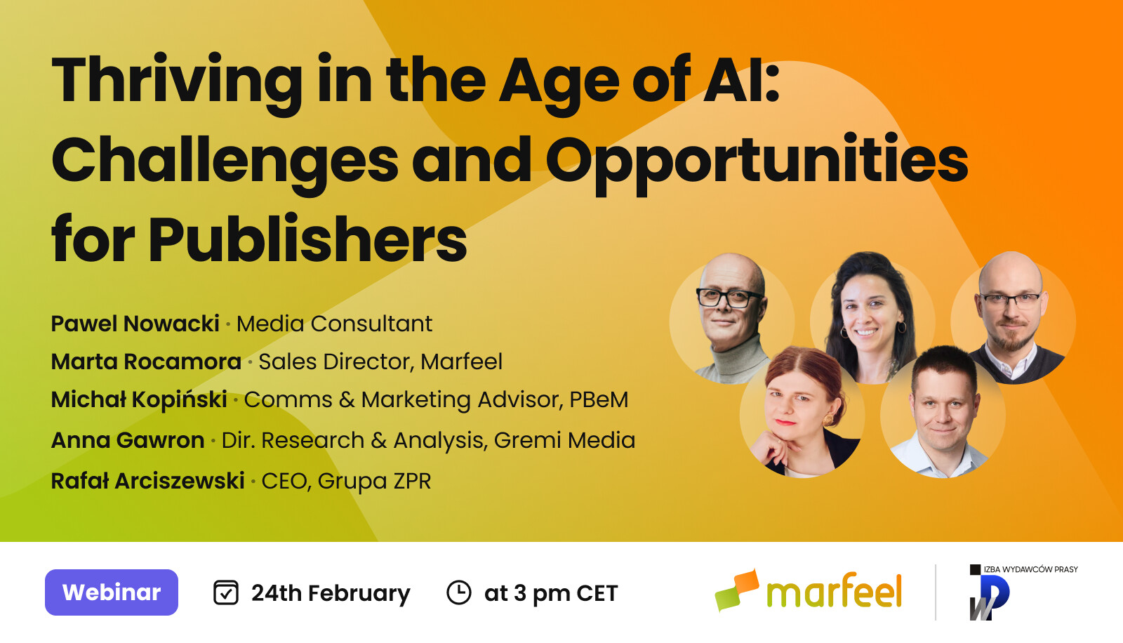 IWP & Marfeel Webinar 2026: Thriving in the Age of AI: Challenges and Opportunities for Publishers