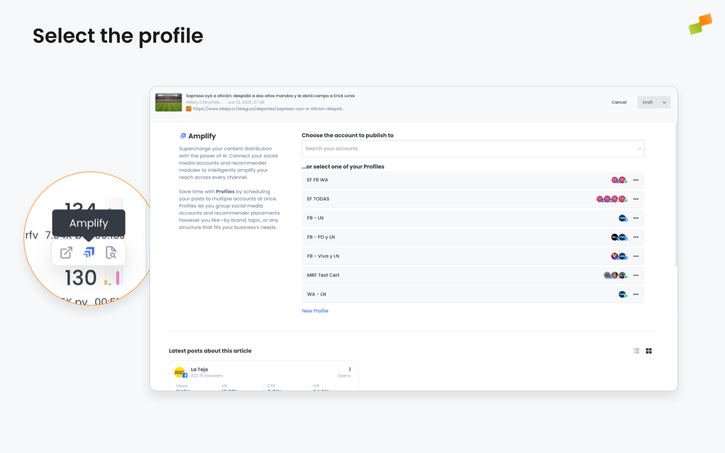 Profile selection dropdown showing available profiles for editing|690x431