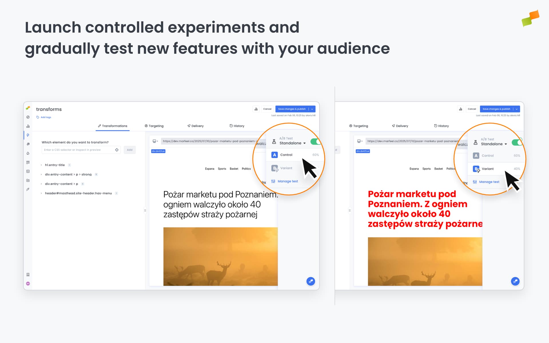 Launch controlled experiments and gradually test new features with your audience|690x431