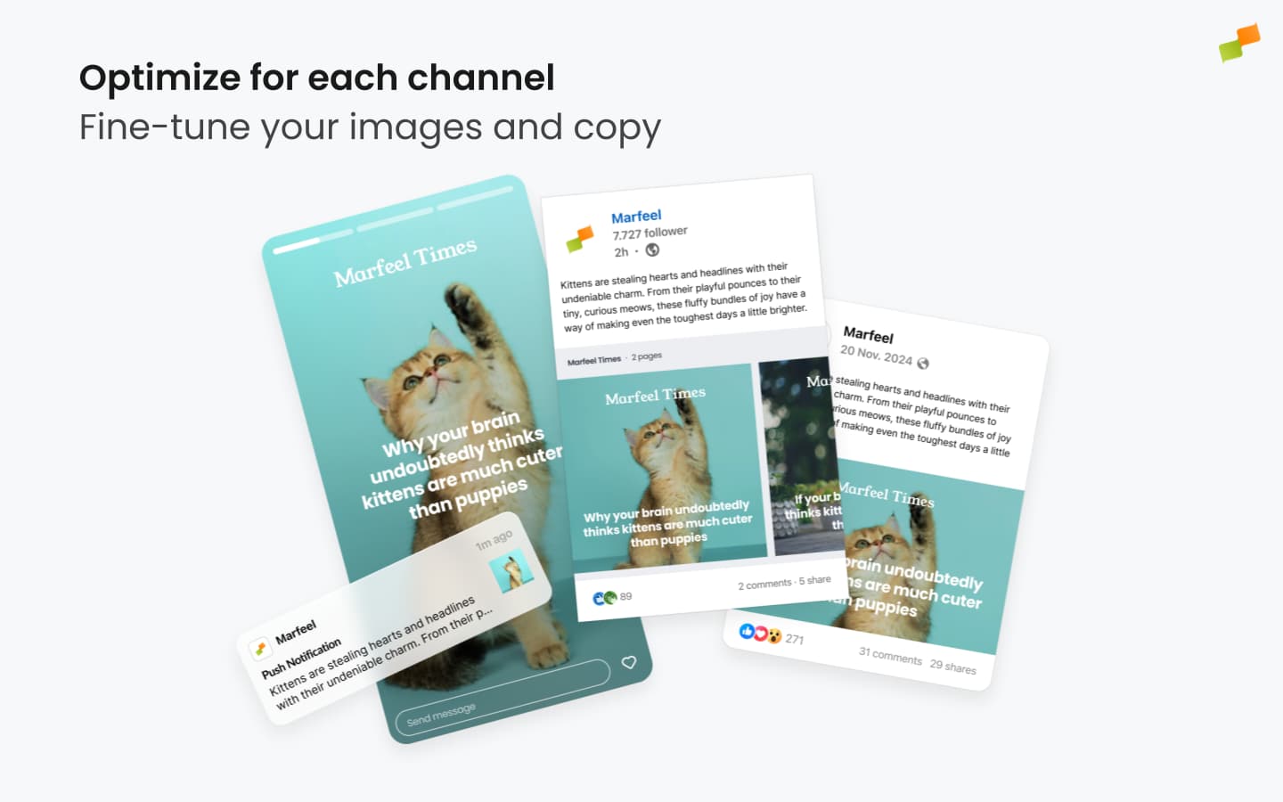 Channel-specific post format preview with per-channel adjustments|690x431