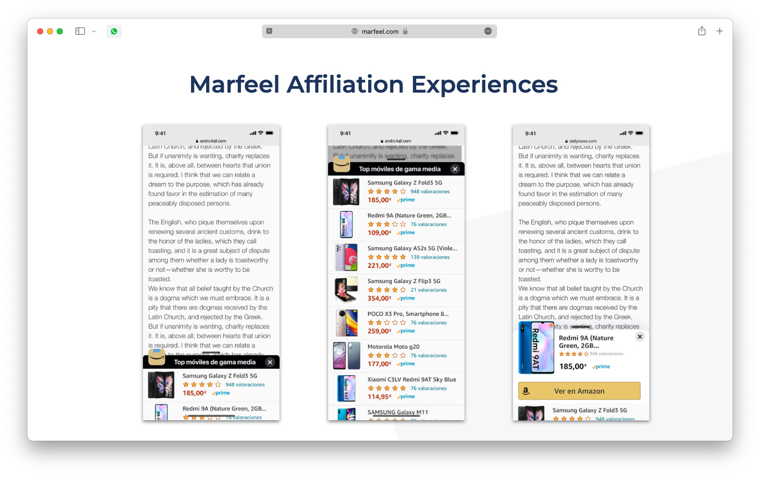 Amazon affiliation product listing displayed inside a Flowcard|690x433