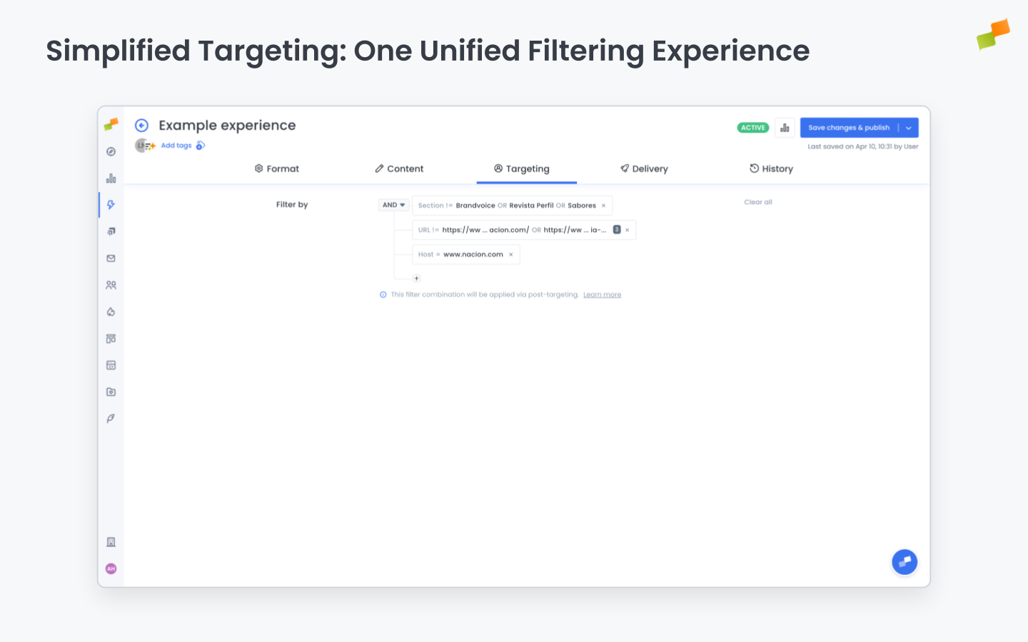 Simplified Targeting: One Unified Filtering Experience|690x431