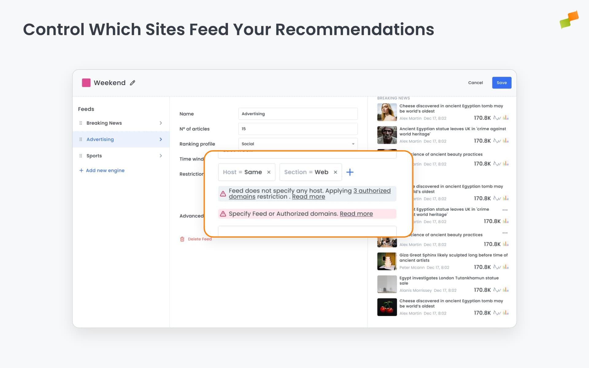 Control Which Websites Feed Your Content Recommendations|690x431