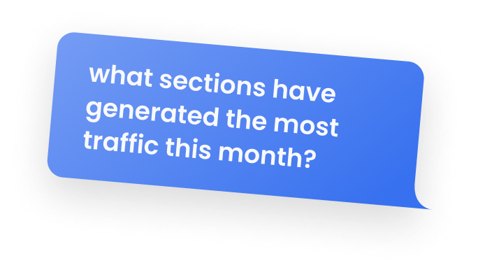 Marfeel Reporting - AI question bubble