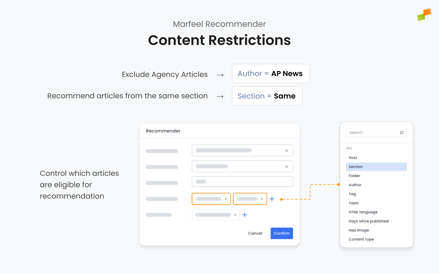 Content restriction settings panel showing filtering options|690x431