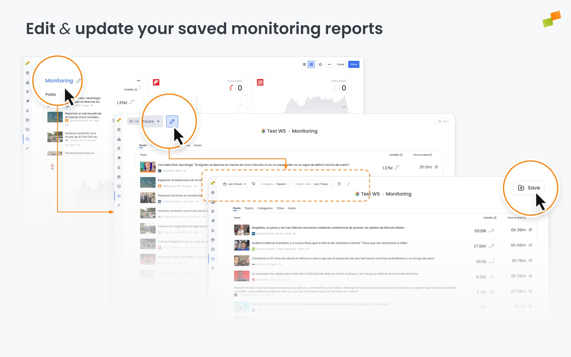 Edit and update your saved monitoring reports|690x431