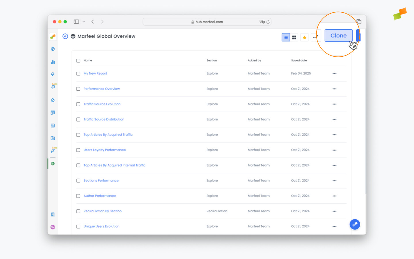 Clone button in the top right of the workspace screen|690x431