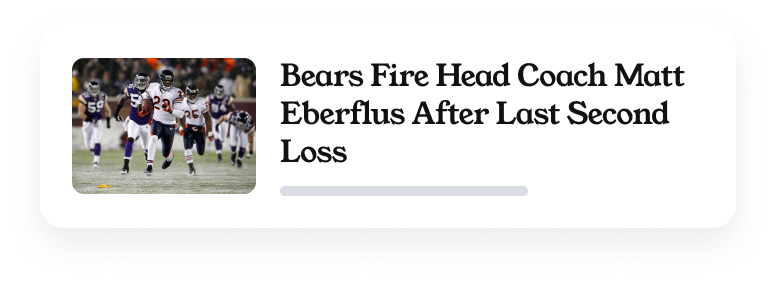 Marfeel Recommender - Chicago local news card