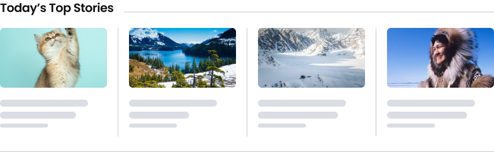 Marfeel Recommender - Top stories carousel