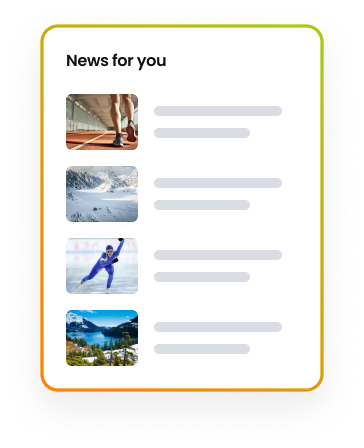 Marfeel Recommender - News for you widget