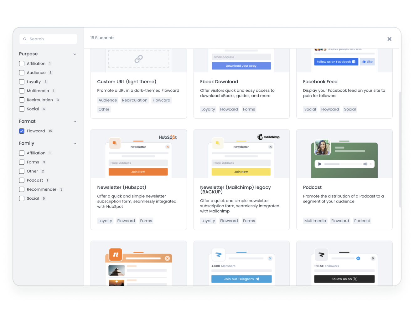No-code experience builder