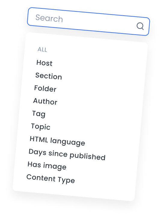 Marfeel Amplify - Search filters