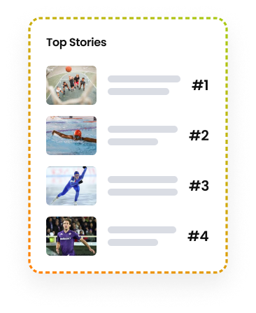Marfeel Recommender - Top stories ranked module