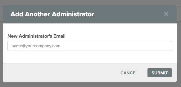 OneSignal: Add another administrator popup