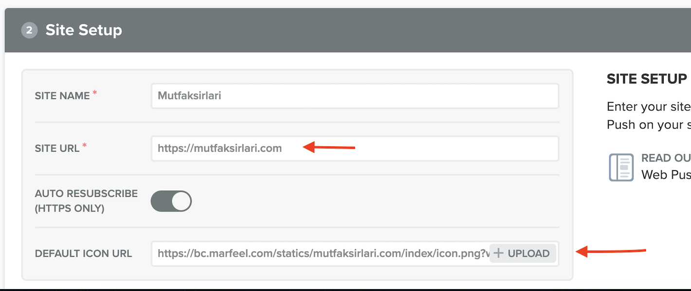 Domain configuration